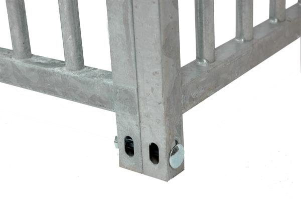 Hundeg�rd, 8 cm balustreelement, bredde 100 cm med l�ge