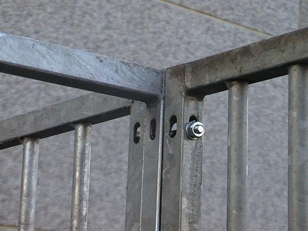 Hundeg�rd, 5 cm balustreelement, bredde 200 cm uden l�ge