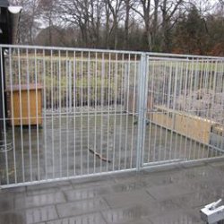 Hundeg�rd, 8 cm balustreelement, bredde 300 cm uden l�ge 