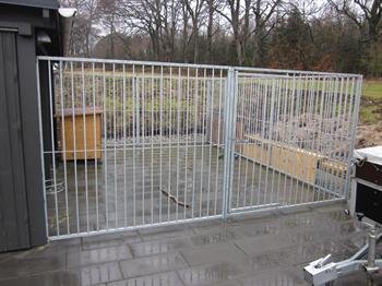 Hundeg�rd, 8 cm balustreelement, bredde 300 cm uden l�ge 