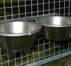 Dobbelt fodersk�l til hund
