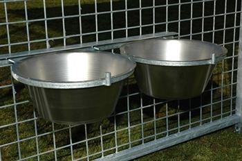 Dobbelt fodersk�l til hund