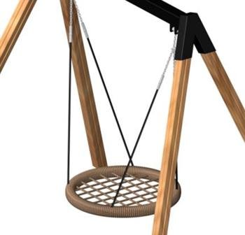 Fuglerede til gynge - brun - �100 cm