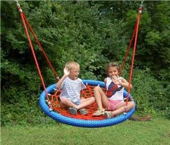 Fuglerede til gynge  - Bl�/r�d - �120 cm