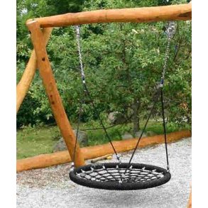 Fuglerede til gynge  - Sort - �100 cm