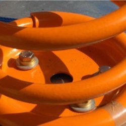 Vipperede - gyngestol - sort - �120 cm