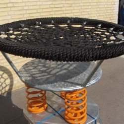 Vipperede - gyngestol - sort - �120 cm