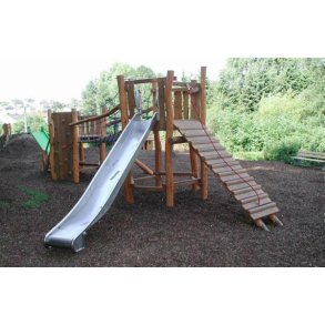 Rustfri Rutschebane med �rer, h�jde 2,25 - 2,5 m