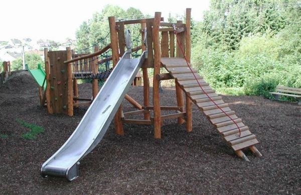 Rustfri Rutschebane med �rer, h�jde 2,25 - 2,5 m