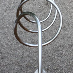 Rustfri  Spiral Rutschebane stang
