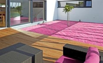 Pink kunstgr�s - gr�st�ppe - pris pr m2