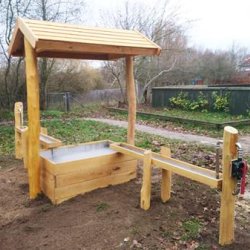 Vandleg med dobbelt pumpestation