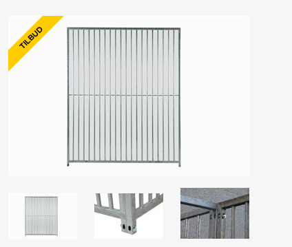 Hundeg�rd, 5 cm balustreelement, bredde 100 cm uden l�ge
