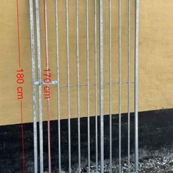 Hundeg�rd, 8 cm balustreelement, bredde 100 cm med l�ge