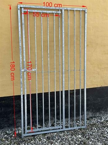 Hundeg�rd, 8 cm balustreelement, bredde 100 cm med l�ge