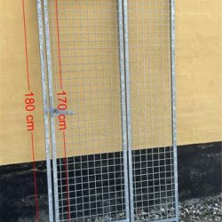 Hundeg�rd, gitterelement, bredde 100 cm med l�ge