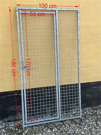 Hundeg�rd, gitterelement, bredde 100 cm med l�ge