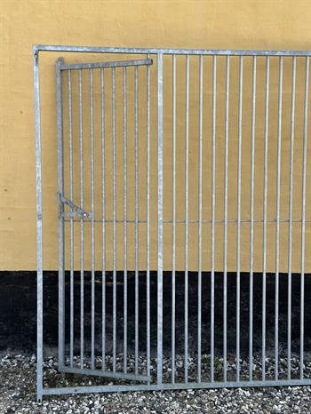 Hundeg�rd, 5 cm balustreelement, bredde 200 cm med l�ge