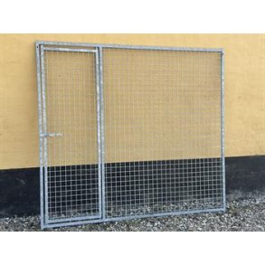 Hundeg�rd, gitterelement, bredde 200 cm med l�ge