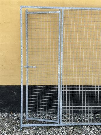 Hundeg�rd, gitterelement, bredde 200 cm med l�ge