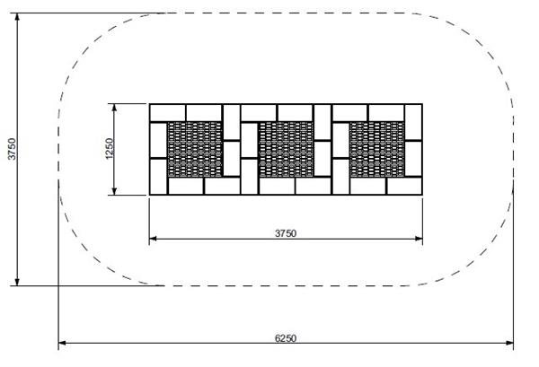 Trampolin Firkantet 3A