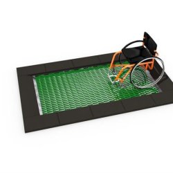 Trampolin Firkantet til handicappede 150 x 250