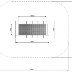 Trampolin Firkantet til handicappede 150 x 300