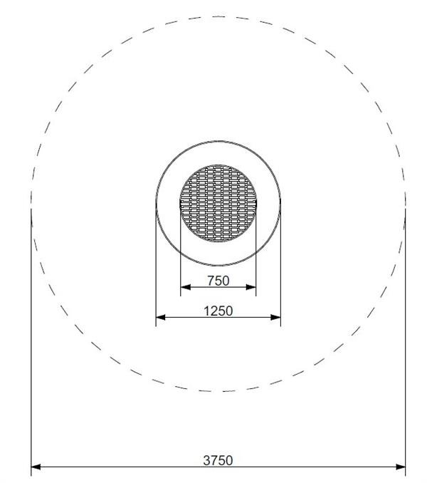 Trampolin Rund 125