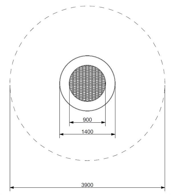 Trampolin Rund 140
