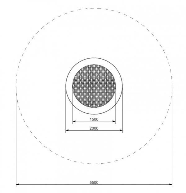 Trampolin Rund 200