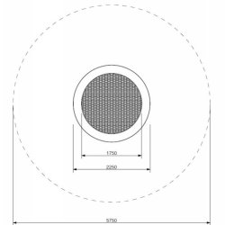 Trampolin Rund 225
