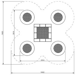 Trampoline Rund 5C