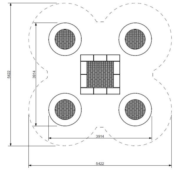 Trampoline Rund 5C
