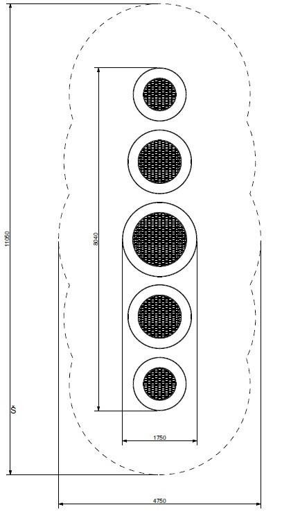 Trampoline Rund 5A