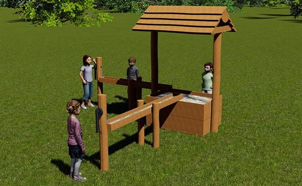 Vandleg med dobbelt pumpestation