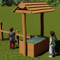 Vandleg med pumpestation