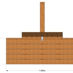 Depotkasse 160 cm.