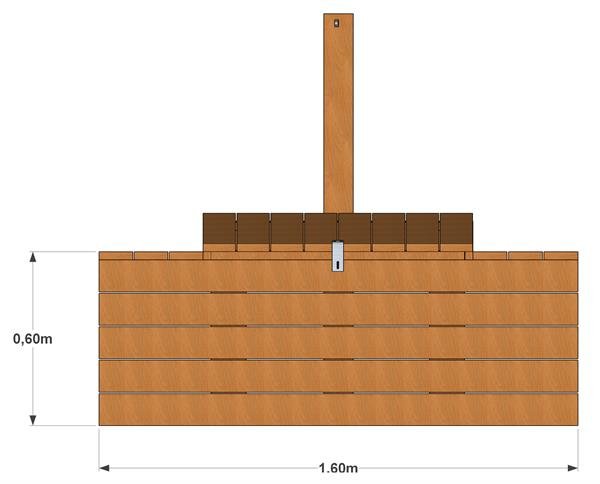 Depotkasse 160 cm.