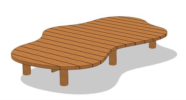 Organisk platform stor