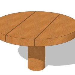 Robinia sandbord rund � 60