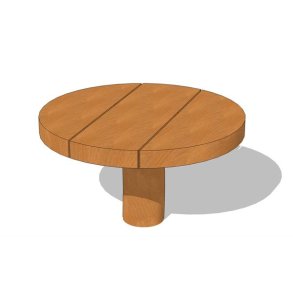 Robinia sandbord rund � 60