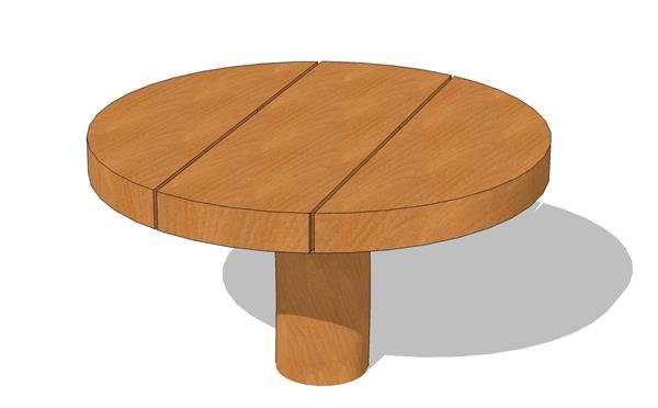 Robinia sandbord rund � 60