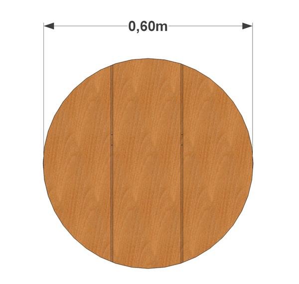 Robinia sandbord rund � 60
