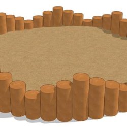 Sandkasse rund