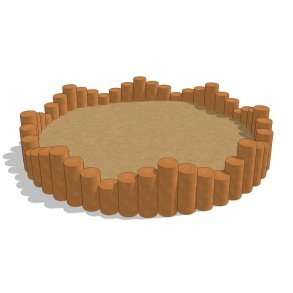 Sandkasse rund