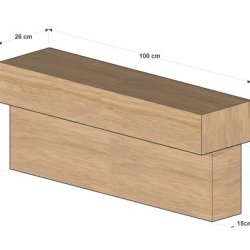 Egesvelle kant dobbeltmed bred top