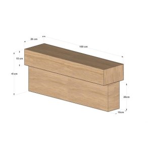Egesvelle kant dobbeltmed bred top