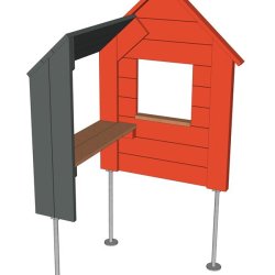 Kiosk med sidedisk