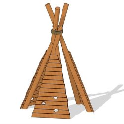 Tipi med klatrev�g