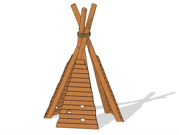 Tipi med klatrev�g